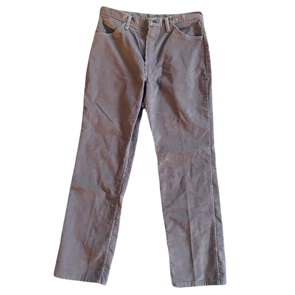 Rustler Corduroy Pants‎ Mens 36x32 Brown Straight Leg Vintage Made in USA Cords